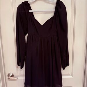 Abercrombie Black Long-Sleeve Dress